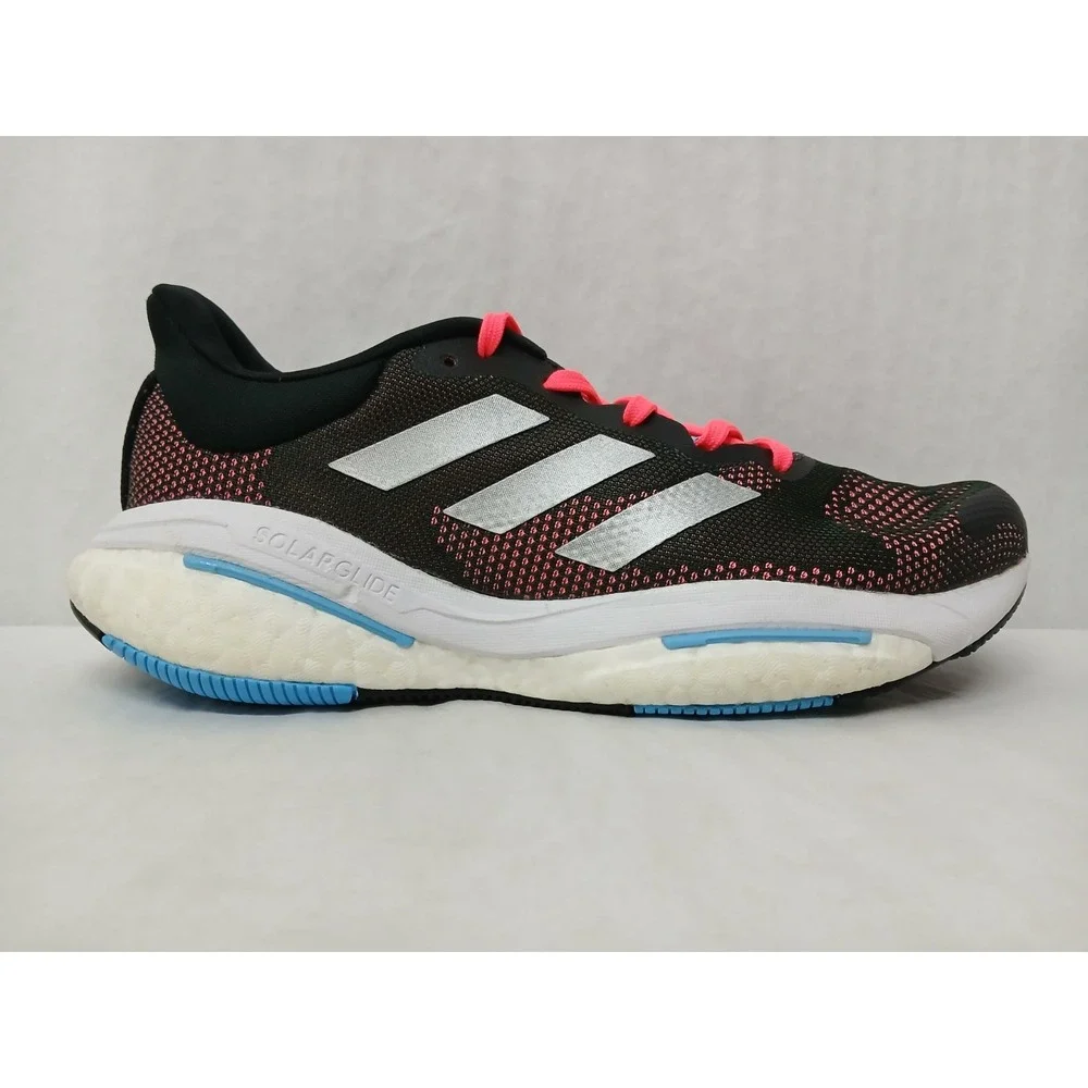 Adidas Men's Solar Glide 5 Running Shoes H01162 Carbon Silver Metallic‎ Sz 8.5